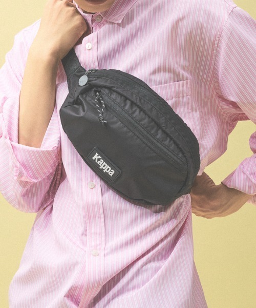 Kappa(カッパ)の「≪Kappa×and ST ウェルネスクラブ≫ヒップバッグ(ボディバッグ/ウエストポーチ・レディース・ブルー/ブラック/グリーン/ベージュ・FREE)」の1枚目の写真