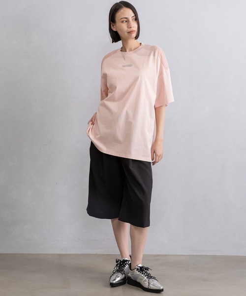 MARECHAL TERRE(マルシャルテル)の「シアーロゴTシャツ(Tシャツ/カットソー・レディース・オフホワイト/ピンク/ライトグレー/ブラック・MEDIUM)」の8枚目の写真
