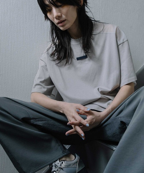 MARECHAL TERRE(マルシャルテル)の「シアーロゴTシャツ(Tシャツ/カットソー・レディース・オフホワイト/ピンク/ライトグレー/ブラック・MEDIUM)」の9枚目の写真