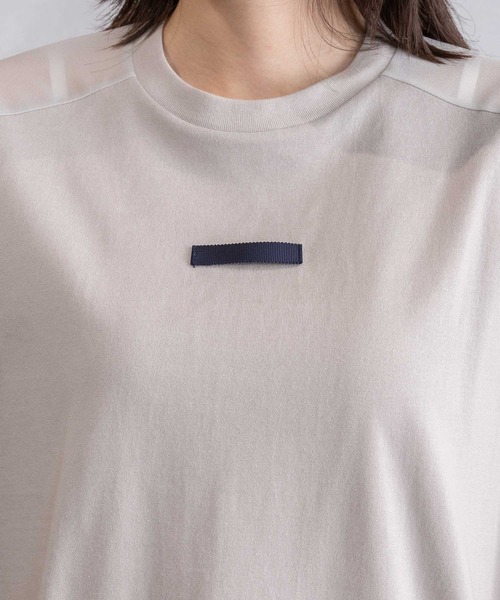 MARECHAL TERRE(マルシャルテル)の「シアーロゴTシャツ(Tシャツ/カットソー・レディース・オフホワイト/ピンク/ライトグレー/ブラック・MEDIUM)」の17枚目の写真