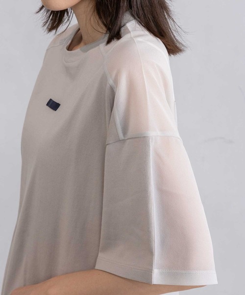 MARECHAL TERRE(マルシャルテル)の「シアーロゴTシャツ(Tシャツ/カットソー・レディース・オフホワイト/ピンク/ライトグレー/ブラック・MEDIUM)」の18枚目の写真