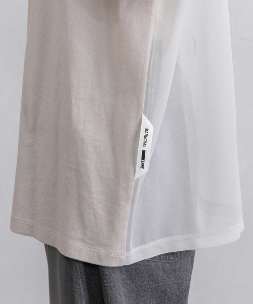 MARECHAL TERRE(マルシャルテル)の「シアーロゴTシャツ(Tシャツ/カットソー・レディース・オフホワイト/ピンク/ライトグレー/ブラック・MEDIUM)」の19枚目の写真