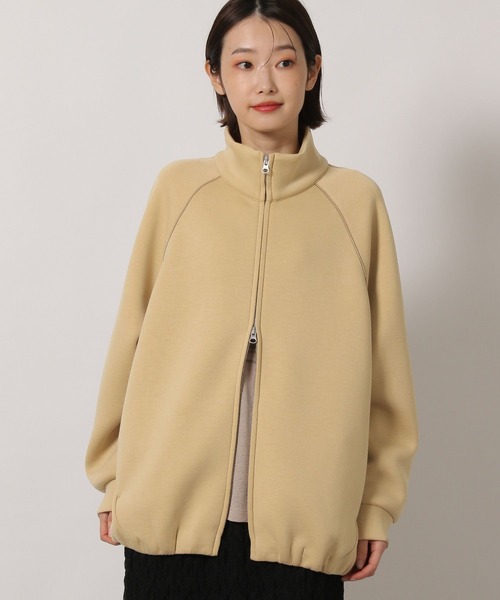 LAKOLE(ラコレ)の「ラグランZIPブルゾン / 654810(ブルゾン・レディース・キャメル/ライトグレー/ブラック・FREE)」の1枚目の写真