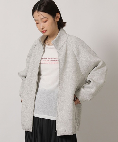 LAKOLE(ラコレ)の「ラグランZIPブルゾン / 654810(ブルゾン・レディース・キャメル/ライトグレー/ブラック・FREE)」の6枚目の写真