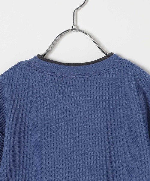 GLOBAL WORK(グローバルワーク)の「ヘビロッTEEワッフル半袖T/656381(Tシャツ/カットソー・キッズ・ブルー/チャコールグレー/ライトグレー・150cm/130cm/140cm/160cm)」の16枚目の写真