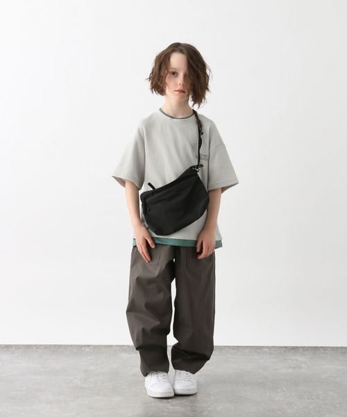 GLOBAL WORK(グローバルワーク)の「ヘビロッTEEワッフル半袖T/656381(Tシャツ/カットソー・キッズ・ブルー/チャコールグレー/ライトグレー・150cm/130cm/140cm/160cm)」の4枚目の写真