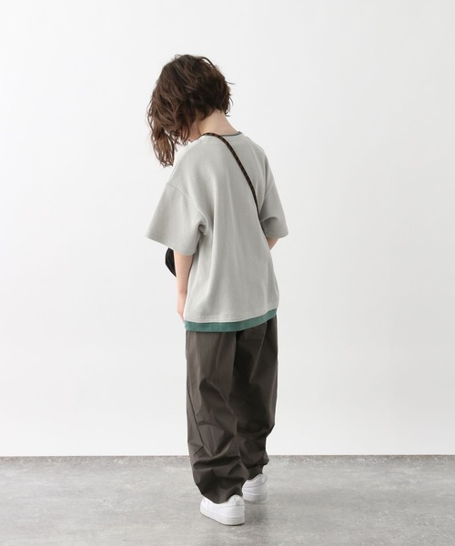 GLOBAL WORK(グローバルワーク)の「ヘビロッTEEワッフル半袖T/656381(Tシャツ/カットソー・キッズ・ブルー/チャコールグレー/ライトグレー・150cm/130cm/140cm/160cm)」の5枚目の写真