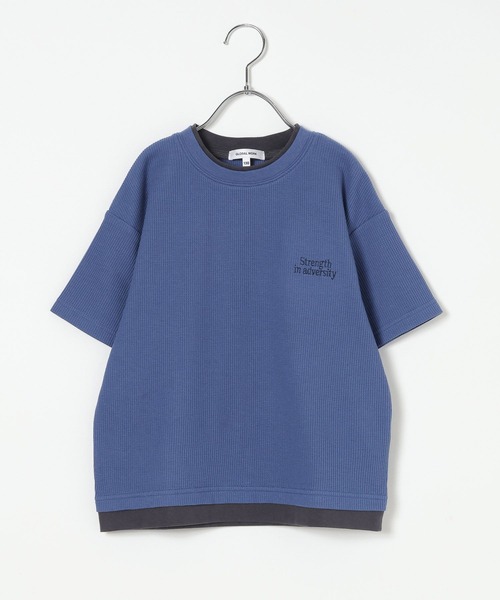 GLOBAL WORK(グローバルワーク)の「ヘビロッTEEワッフル半袖T/656381(Tシャツ/カットソー・キッズ・ブルー/チャコールグレー/ライトグレー・150cm/130cm/140cm/160cm)」の11枚目の写真