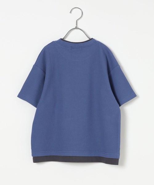 GLOBAL WORK(グローバルワーク)の「ヘビロッTEEワッフル半袖T/656381(Tシャツ/カットソー・キッズ・ブルー/チャコールグレー/ライトグレー・150cm/130cm/140cm/160cm)」の12枚目の写真