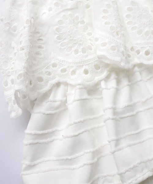 Crisp（クリスプ）の「フリルティアードトートバッグ（トートバッグ・レディース・ホワイト/ブラック・FREE）」の20枚目の写真