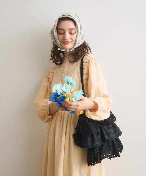 Crisp（クリスプ）の「フリルティアードトートバッグ（トートバッグ・レディース・ホワイト/ブラック・FREE）」の13枚目の写真