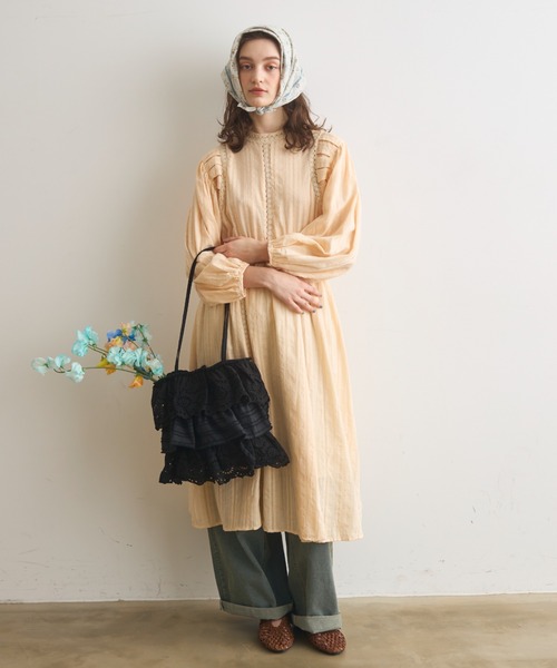 Crisp（クリスプ）の「フリルティアードトートバッグ（トートバッグ・レディース・ホワイト/ブラック・FREE）」の16枚目の写真