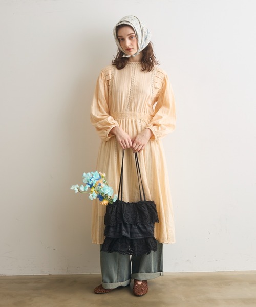 Crisp（クリスプ）の「フリルティアードトートバッグ（トートバッグ・レディース・ホワイト/ブラック・FREE）」の17枚目の写真