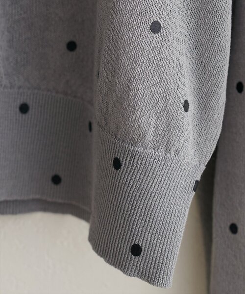 natural couture（ナチュラルクチュール）の「ドットシアーカーディガン（カーディガン/ボレロ・レディース・ベージュ/チャコールグレー/グレー/オフホワイト/ブラック・FREE）」の15枚目の写真