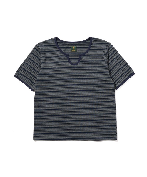 Noen(ノエン)の「オープンネックボーダーT(Tシャツ/カットソー・メンズ・レッド/ブラック/ダークネイビー・X-LARGE/LARGE/MEDIUM)」の5枚目の写真