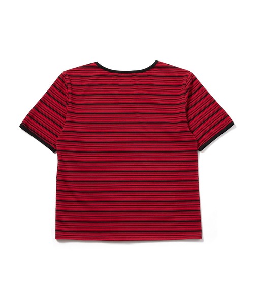 Noen(ノエン)の「オープンネックボーダーT(Tシャツ/カットソー・メンズ・レッド/ブラック/ダークネイビー・X-LARGE/LARGE/MEDIUM)」の21枚目の写真