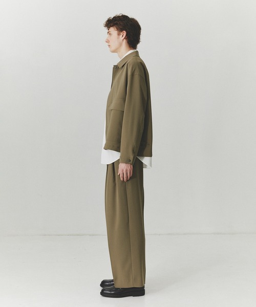 PUBLIC TOKYO（パブリックトウキョウ）の「【セットアップ可】TRIXIONウーリーワイドスラックス /春服/ウォッシャブル/ルーズ/ストレッチ/防シワ（その他パンツ・メンズ・ベージュ/ブラック・1/2）」の18枚目の写真