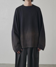 Lui's | 【Neucon】GRADATION BLEACH WIDE LONG-TEE / グラデーションブリーチワイドロンT(Tシャツ/カットソー)