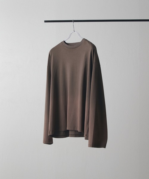 Lui's(ルイス)の「【Neucon】GRADATION BLEACH WIDE LONG-TEE / グラデーションブリーチワイドロンT(Tシャツ/カットソー・メンズ・ブラック/ブラウン・FREE)」の10枚目の写真
