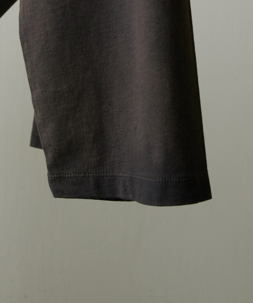 Lui's(ルイス)の「【Neucon】GRADATION BLEACH WIDE LONG-TEE / グラデーションブリーチワイドロンT(Tシャツ/カットソー・メンズ・ブラック/ブラウン・FREE)」の7枚目の写真