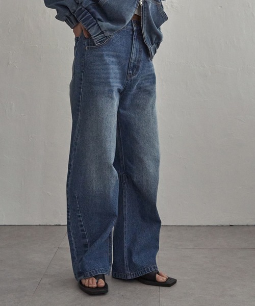 notch.（ノッチ）の「ソフトカーブデニムパンツ（デニムパンツ・レディース・ライトブルー/ブルー・TL/TM/M）」の22枚目の写真