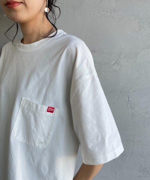 Manhattan Portage（マンハッタンポーテージ）の「【WEB先行予約】[MANHATTAN PORTAGE/マンハッタンポーテージ] 別注 メッシュ切替 バックプリントTシャツ（Tシャツ/カットソー・レディース・ライトベージュ/ブラック/ホワイト・XL/L/M）」の13枚目の写真