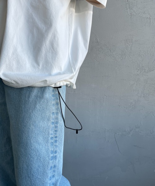 Manhattan Portage（マンハッタンポーテージ）の「【WEB先行予約】[MANHATTAN PORTAGE/マンハッタンポーテージ] 別注 メッシュ切替 バックプリントTシャツ（Tシャツ/カットソー・レディース・ライトベージュ/ブラック/ホワイト・XL/L/M）」の6枚目の写真