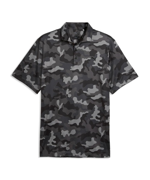 PUMA(プーマ)の「PUMA プーマ メンズ ゴルフ ノース 半袖 ポロシャツ(ポロシャツ・メンズ・ブラック/ホワイト系その他/ネイビー・MEDIUM/LARGE/X-LARGE/SMALL/X-SMALL)」の1枚目の写真