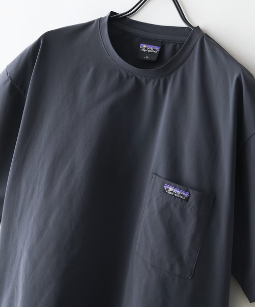 ragged mountain(ラギットマウンテン)の「【RAGGED MOUNTAIN/ラギットマウンテン】【驚きの軽さ・エアライト】BARTLETT/バートレット オーバーサイズ ポケットTシャツ ストレッチ・速乾 涼しい・ベタつかない 吸汗(Tシャツ/カットソー・メンズ・カーキ/ブラック/チャコールグレー/ネイビー・X-LARGE/LARGE/MEDIUM)」の15枚目の写真
