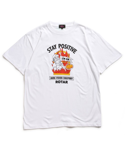 ROTAR(ローター)の「STAY POSITIVE Tee(Tシャツ/カットソー・メンズ・ホワイト/ライトイエロー/ライトブルー・SMALL/MEDIUM/LARGE/X-LARGE)」の7枚目の写真