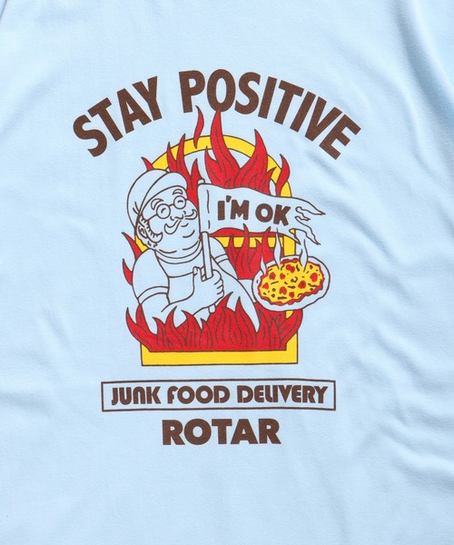 ROTAR(ローター)の「STAY POSITIVE Tee(Tシャツ/カットソー・メンズ・ホワイト/ライトイエロー/ライトブルー・SMALL/MEDIUM/LARGE/X-LARGE)」の10枚目の写真