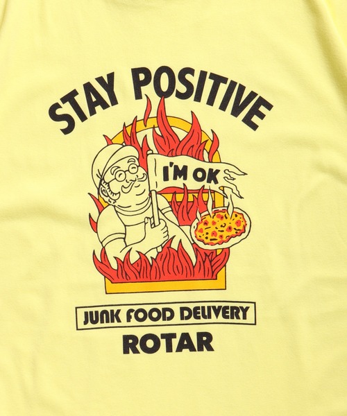 ROTAR(ローター)の「STAY POSITIVE Tee(Tシャツ/カットソー・メンズ・ホワイト/ライトイエロー/ライトブルー・SMALL/MEDIUM/LARGE/X-LARGE)」の11枚目の写真