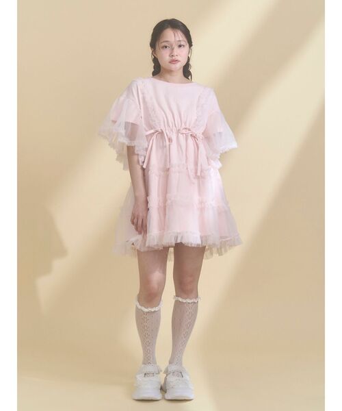 merry jenny(メリージェニー)の「チュチュールフリルミニワンピース(ワンピース・レディース・ブルー/オフホワイト/ピンク/ブラック・FREE)」の19枚目の写真