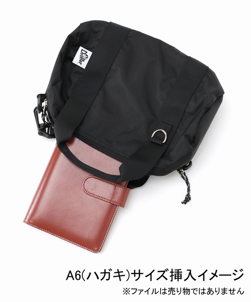 Drifter(ドリフター)の「《WEB限定/追加》DRIFTER/ドリフター SLOBE別注 ショルダー付きボストン(ボストンバッグ・レディース・ベージュ系その他/ブラック・FREE)」の11枚目の写真