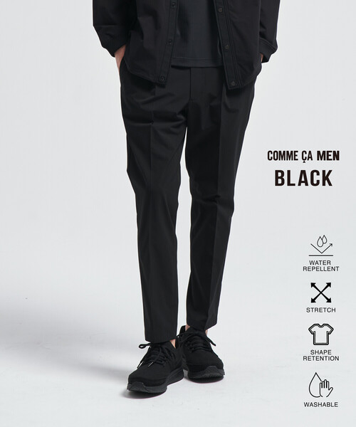 COMME CA MEN(コムサメン)の「【撥水】【COMME CA MEN BLACK】【セットアップ対応】〔TEXBRID〕ライトパンツ(その他パンツ・メンズ・ブラック・M/L)」の1枚目の写真
