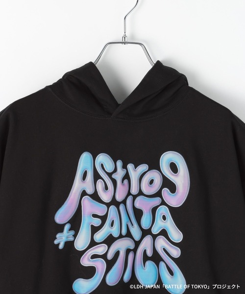 PAGEBOY（ページボーイ）の「【BATTLE OF TOKYO】Astro9 ショートスリーブパーカー（Tシャツ/カットソー・レディース・グレー/ブラック・FREE）」の18枚目の写真