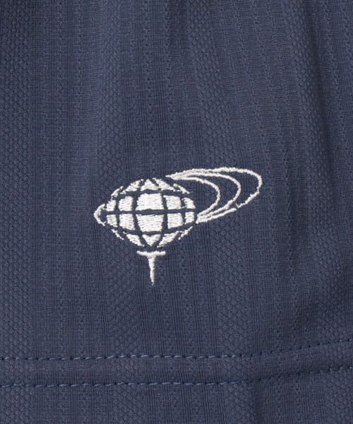 BEAMS GOLF(ビームスゴルフ)の「PURPLE LABEL / MONTAUK ストライプ ジャカード オープンカラー シャツ(吸水速乾、UVカット)(ポロシャツ・メンズ・ネイビー/ホワイト/ピンク・SMALL/MEDIUM/X-LARGE/LARGE)」の9枚目の写真