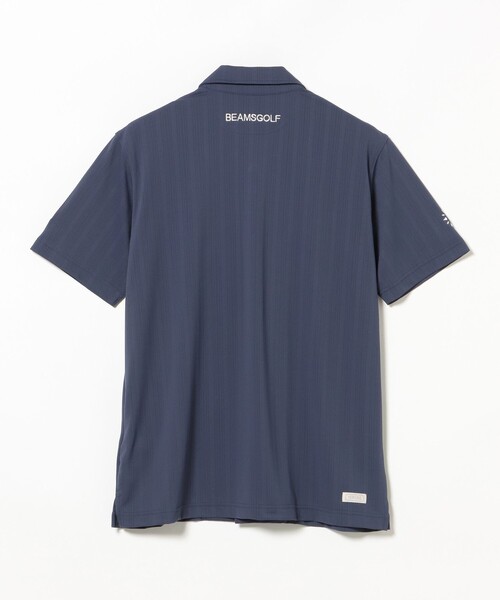 BEAMS GOLF(ビームスゴルフ)の「PURPLE LABEL / MONTAUK ストライプ ジャカード オープンカラー シャツ(吸水速乾、UVカット)(ポロシャツ・メンズ・ネイビー/ホワイト/ピンク・SMALL/MEDIUM/X-LARGE/LARGE)」の15枚目の写真