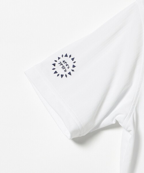 BEAMS GOLF(ビームスゴルフ)の「PURPLE LABEL / MONTAUK ストライプ ジャカード オープンカラー シャツ(吸水速乾、UVカット)(ポロシャツ・メンズ・ネイビー/ホワイト/ピンク・SMALL/MEDIUM/X-LARGE/LARGE)」の19枚目の写真