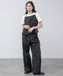 新色追加】【Hideka Original】刺繍パッチワークパンツ / セットアップ