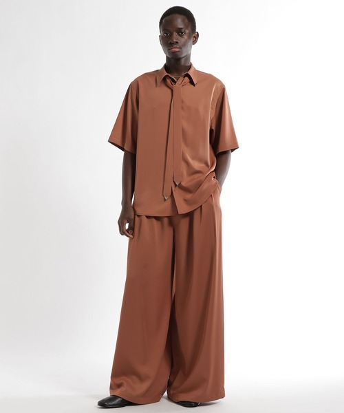 HARE（ハレ）の「【SET UP対応 接触冷感】DABOルーズワイドパンツ(HARE)（スラックス・メンズ・オレンジ/ブラック/ホワイト・MEDIUM/SMALL）」の17枚目の写真