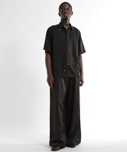 HARE（ハレ）の「【SET UP対応 接触冷感】DABOルーズワイドパンツ(HARE)（スラックス・メンズ・オレンジ/ブラック/ホワイト・MEDIUM/SMALL）」の12枚目の写真