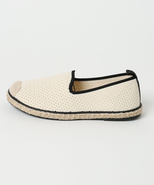 GLOBAL WORK（グローバルワーク）の「らくっションエスパシューズ/641217（バレエシューズ・レディース・ブラック/オフホワイト/ホワイト系その他3・MEDIUM/LARGE/SMALL）」の5枚目の写真