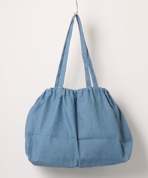 Mignonjour（ミニョンジュール）の「Mignonjour/デニム巾着トートバッグ M2899（トートバッグ・レディース・ブルー系その他/ライトブルー/ブルー・FREE）」の9枚目の写真