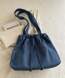 Mignonjour/デニム巾着トートバッグ M2899