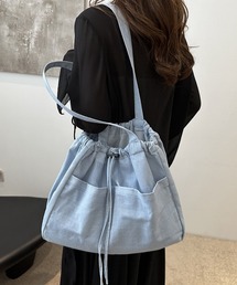 Mignonjour/デニム巾着トートバッグ M2899