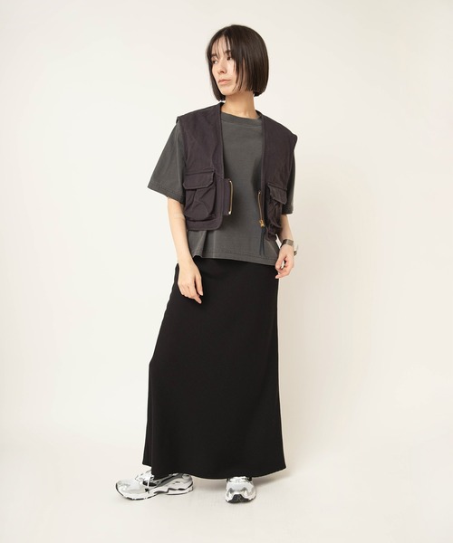 RNA-N（アールエヌエーエヌ）の「M2643 脱脂天竺ルーズT（Tシャツ/カットソー・レディース・キナリ/スミクロ/ピンク/ライトグレー・FREE）」の19枚目の写真