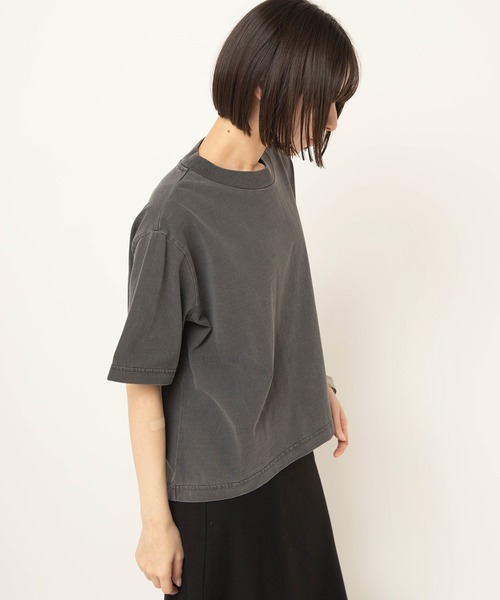 RNA-N（アールエヌエーエヌ）の「M2643 脱脂天竺ルーズT（Tシャツ/カットソー・レディース・キナリ/スミクロ/ピンク/ライトグレー・FREE）」の12枚目の写真