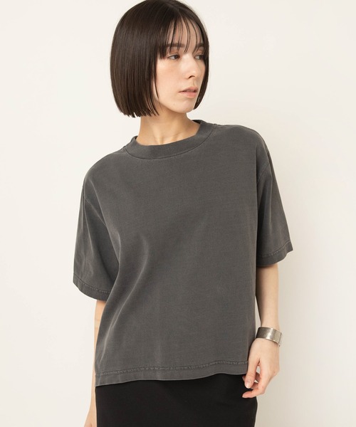 RNA-N（アールエヌエーエヌ）の「M2643 脱脂天竺ルーズT（Tシャツ/カットソー・レディース・キナリ/スミクロ/ピンク/ライトグレー・FREE）」の9枚目の写真