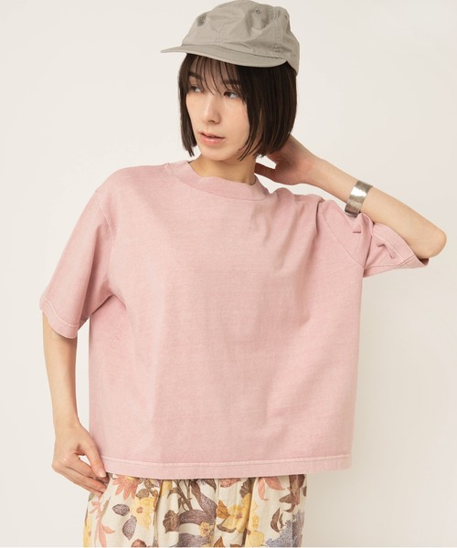 RNA-N（アールエヌエーエヌ）の「M2643 脱脂天竺ルーズT（Tシャツ/カットソー・レディース・キナリ/スミクロ/ピンク/ライトグレー・FREE）」の14枚目の写真